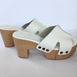 Robert Clergerie white platform sandals